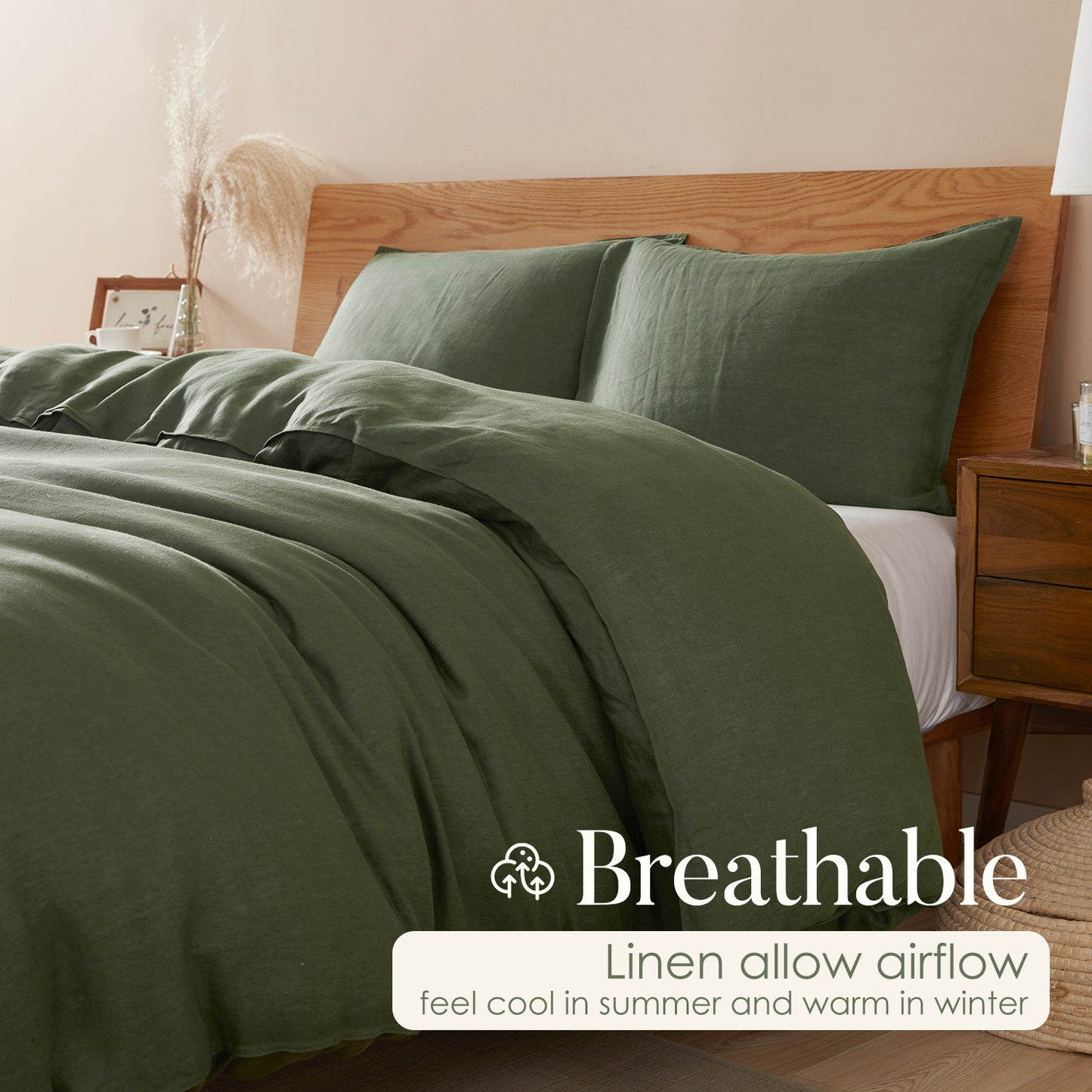 100% Linen Duvet Cover Set
