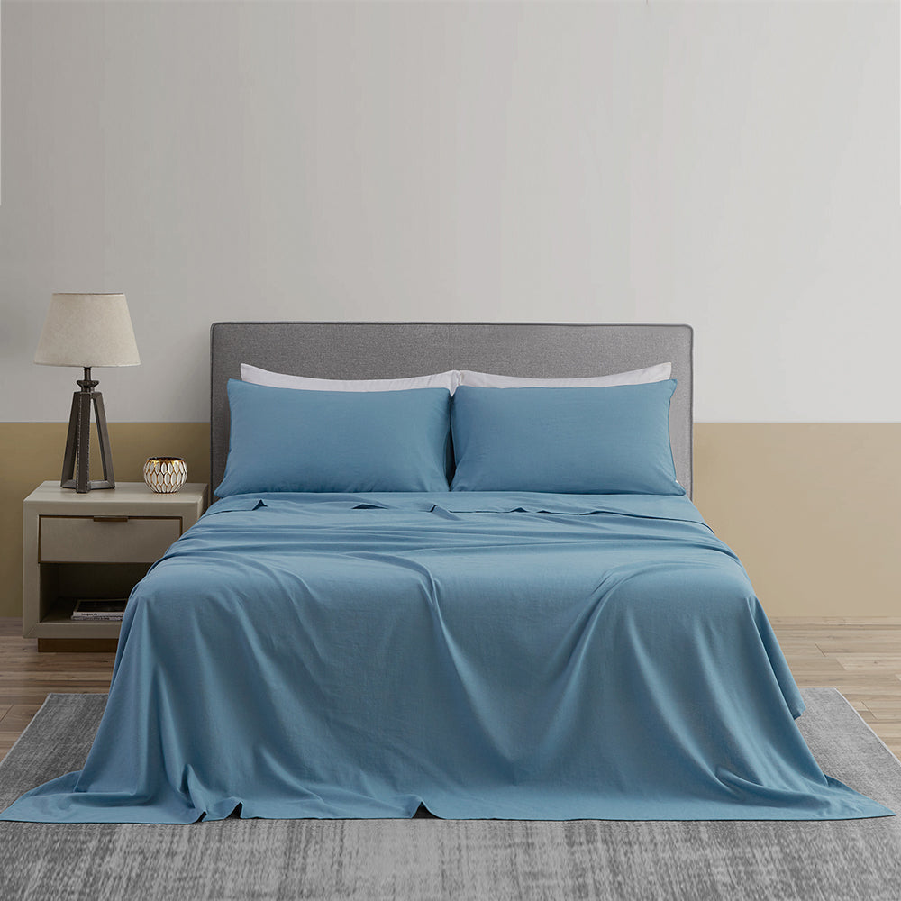Linen Cotton Blend Sheet Set