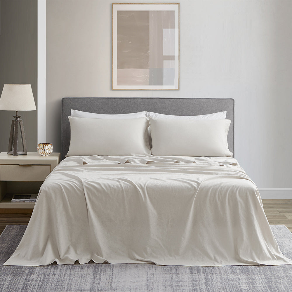 Linen Cotton Blend Sheet Set