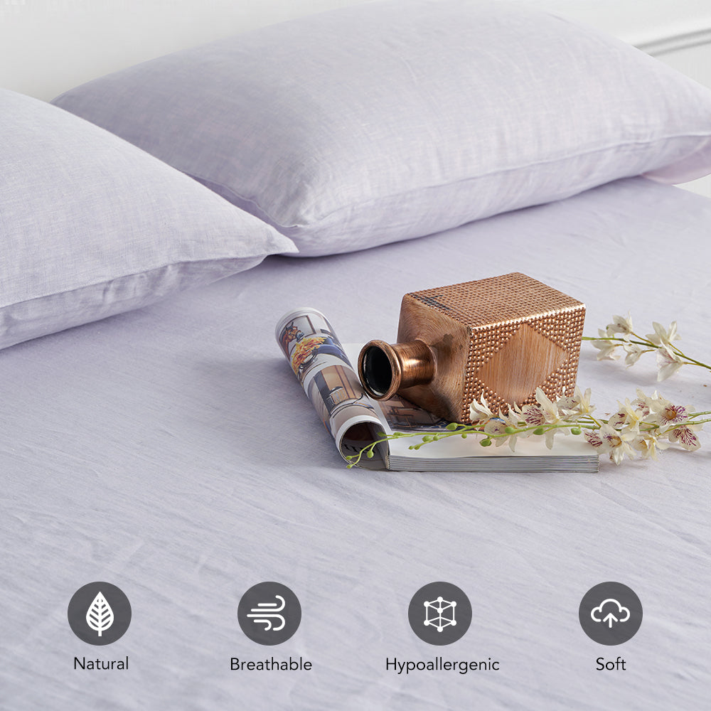100% Yarn-dyed Linen Sheet Set