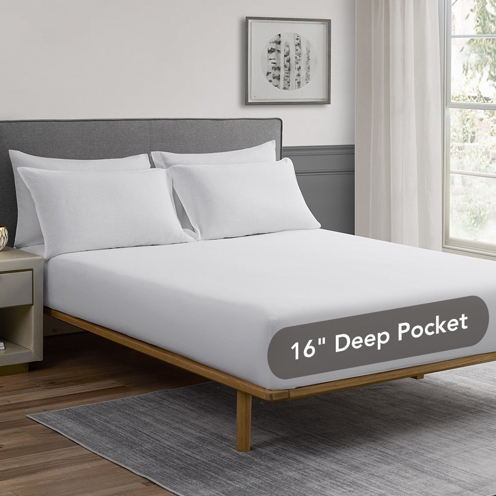 Linen Cotton Blend Sheet Set