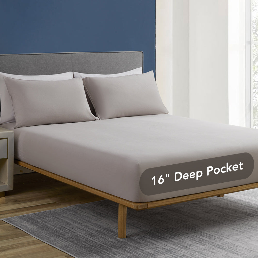 Linen Cotton Blend Sheet Set