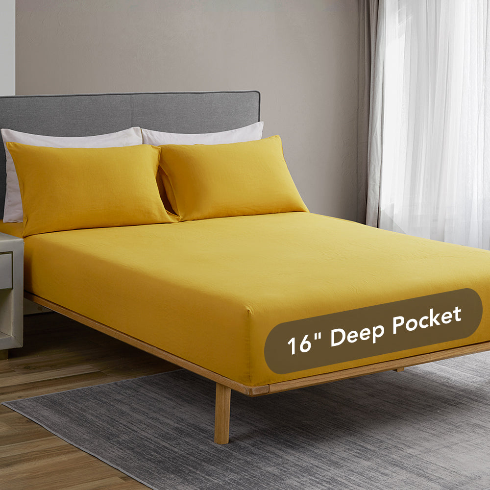 Linen Cotton Blend Sheet Set