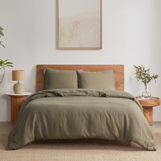 100% Linen Duvet Cover Set