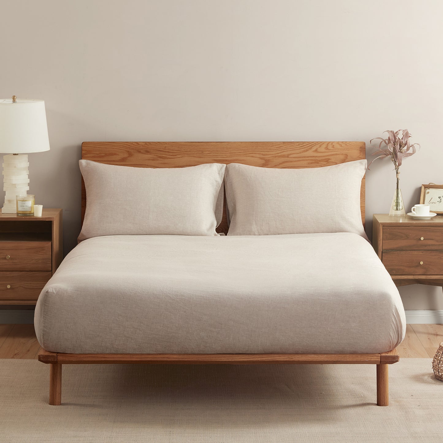 100% Linen Fitted Sheet