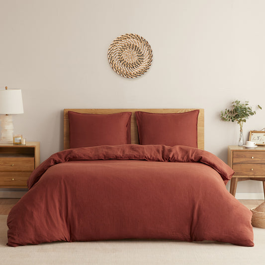 100% Linen Duvet Cover Set