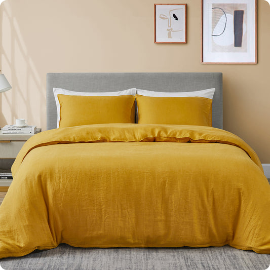 100% Linen Duvet Cover Set