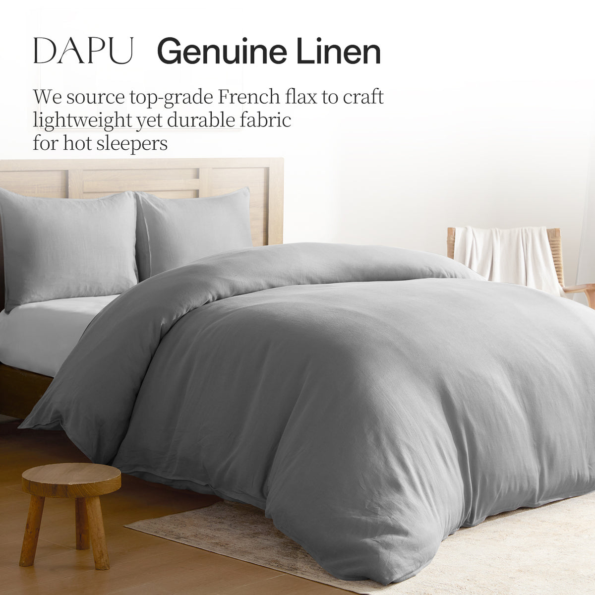 100% Linen Duvet Cover Set