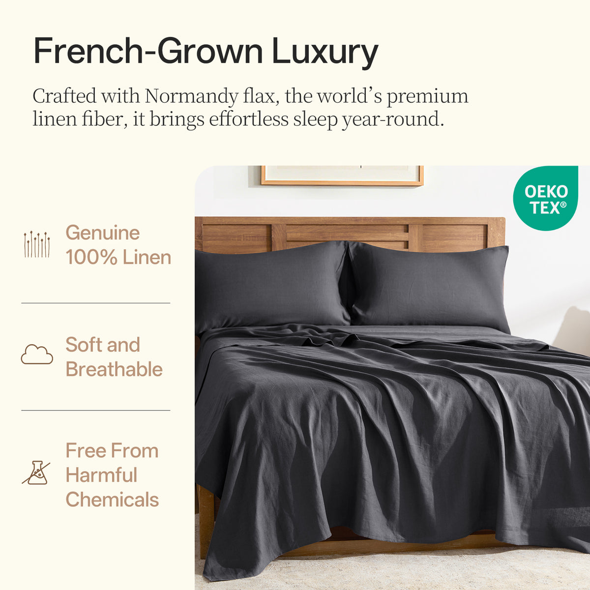 100% Linen Sheet Set