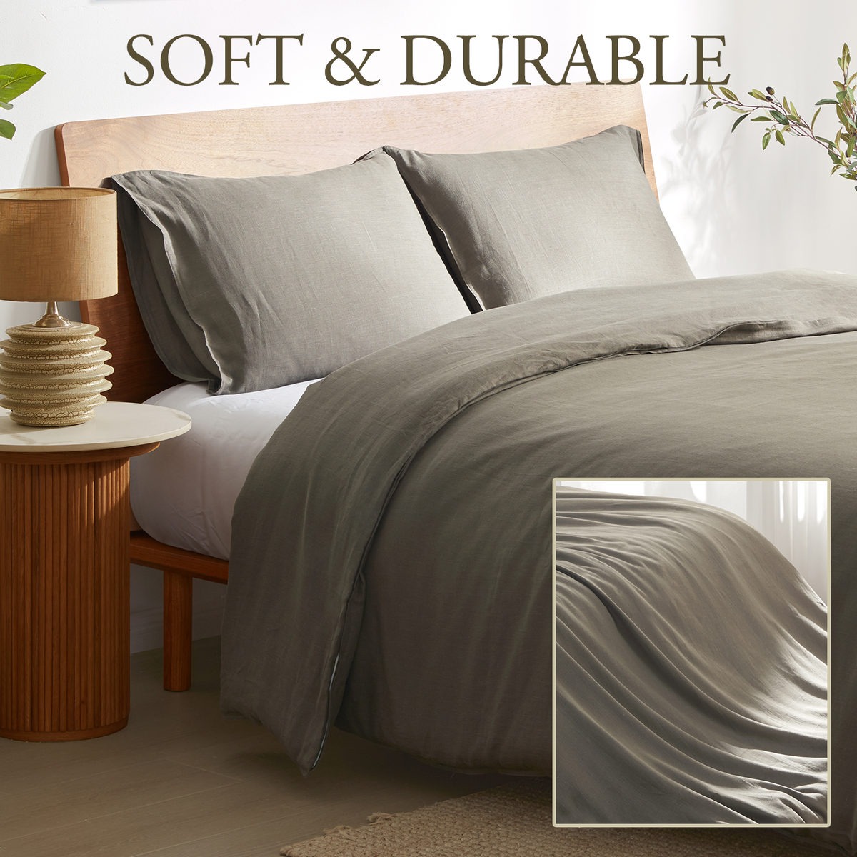 100% Linen Duvet Cover Set