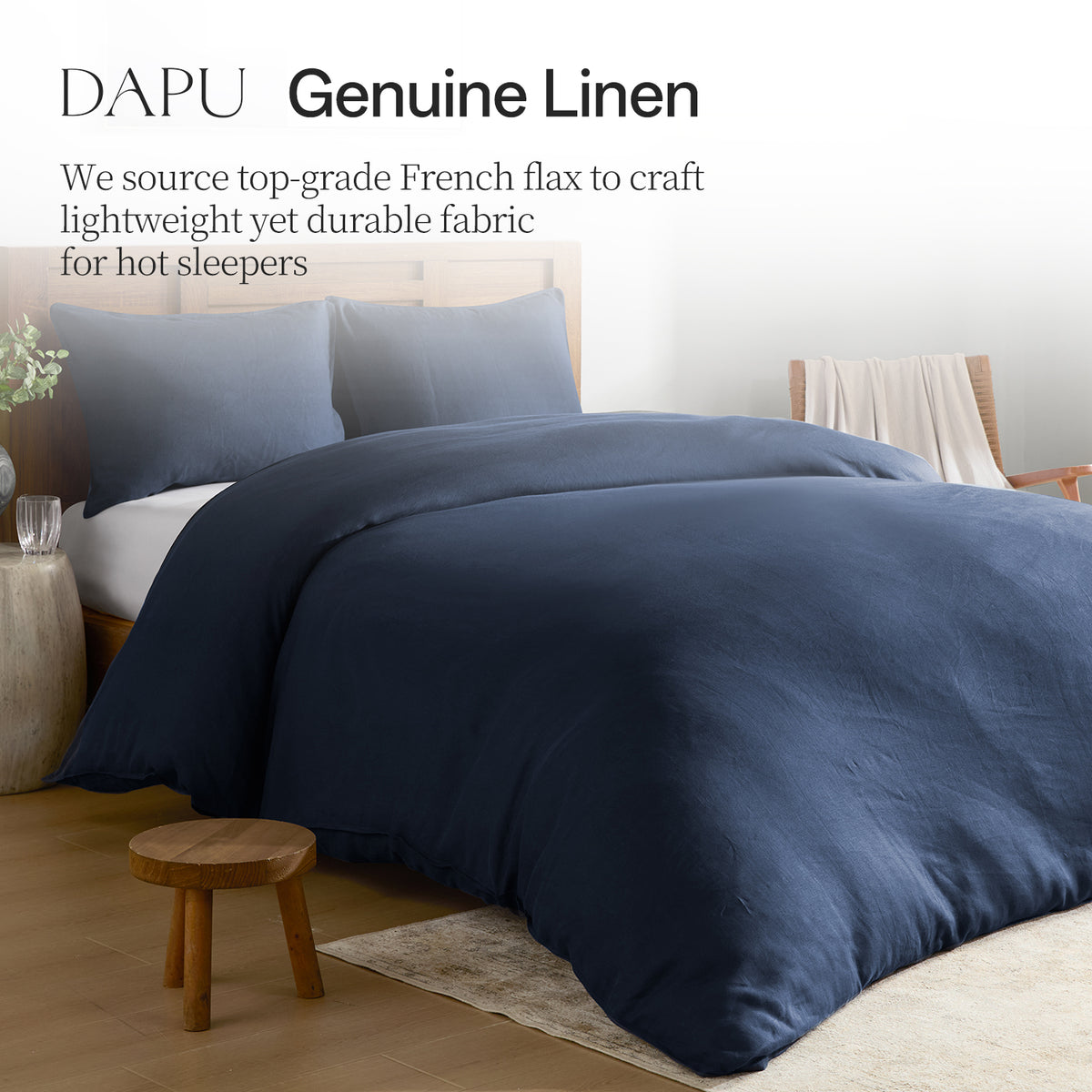 100% Linen Duvet Cover Set
