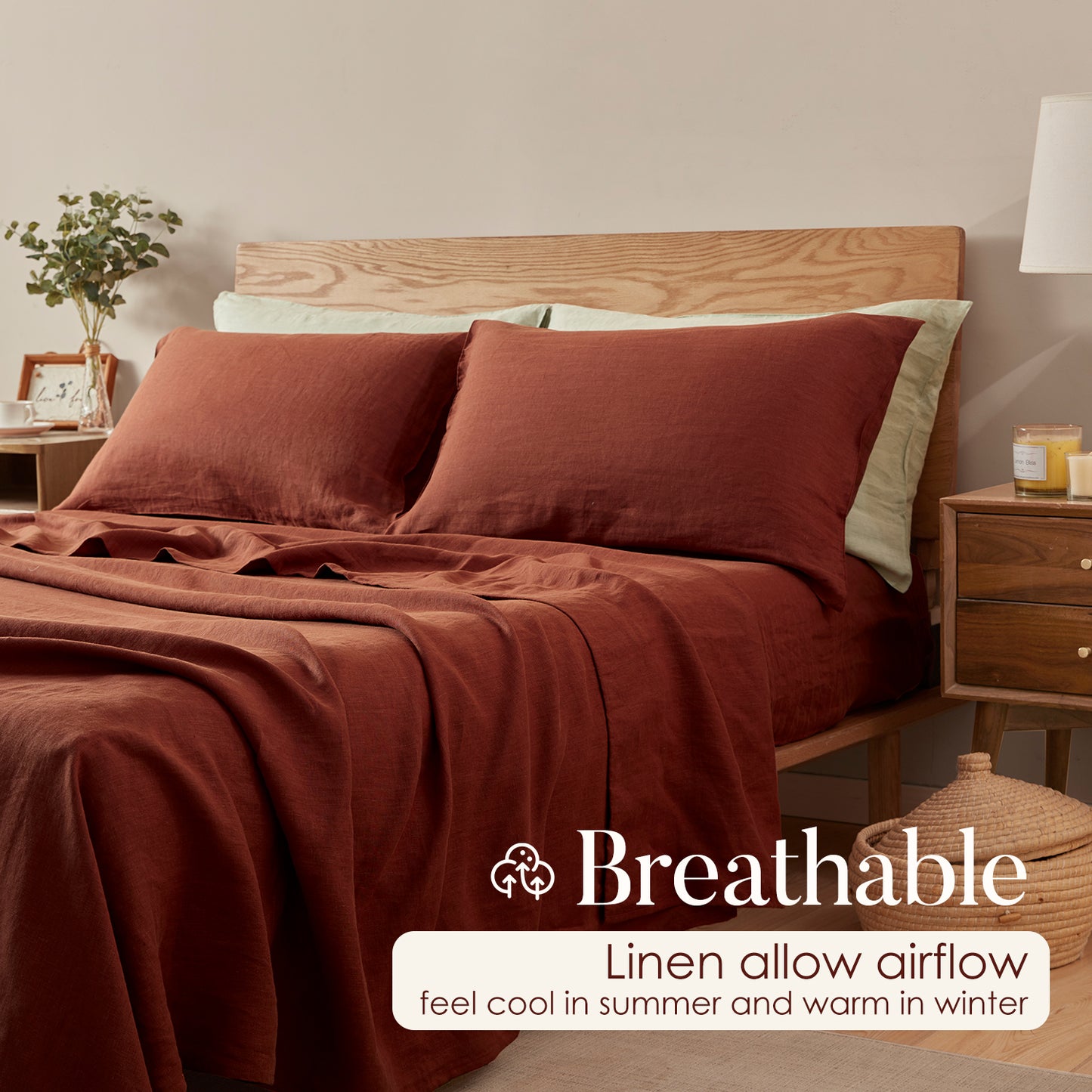 100% Linen Sheet Set