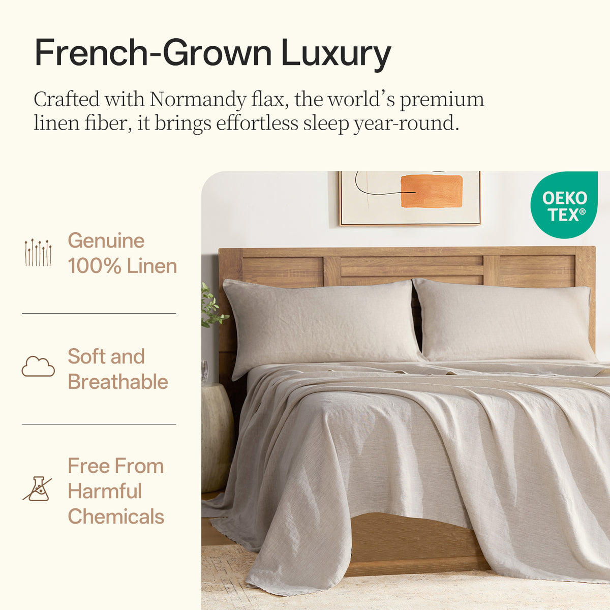 100% Linen Sheet Set