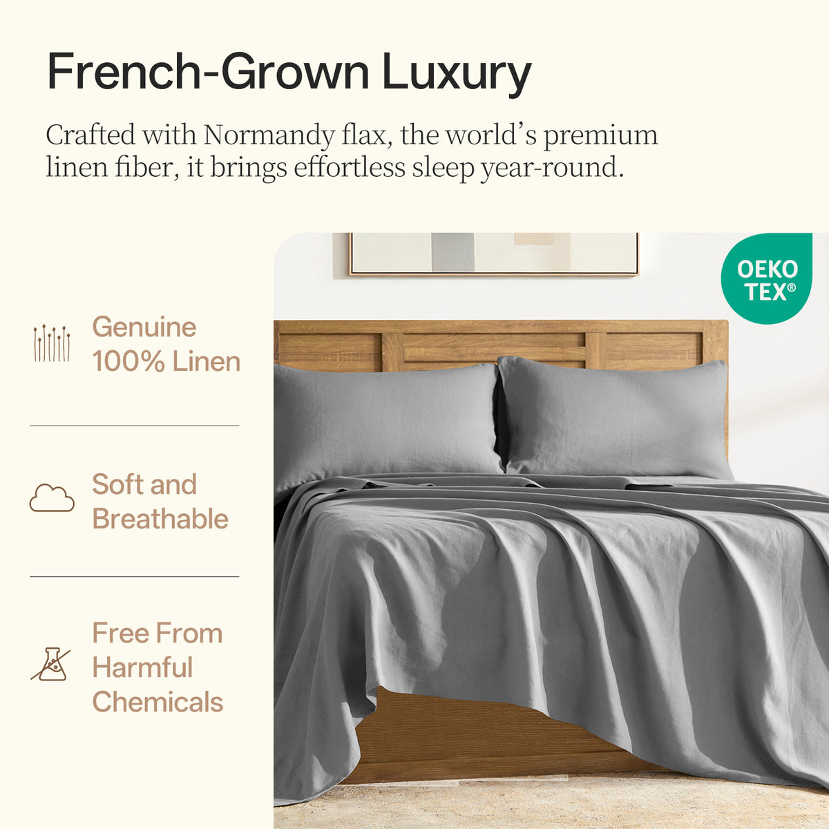 100% Linen Sheet Set