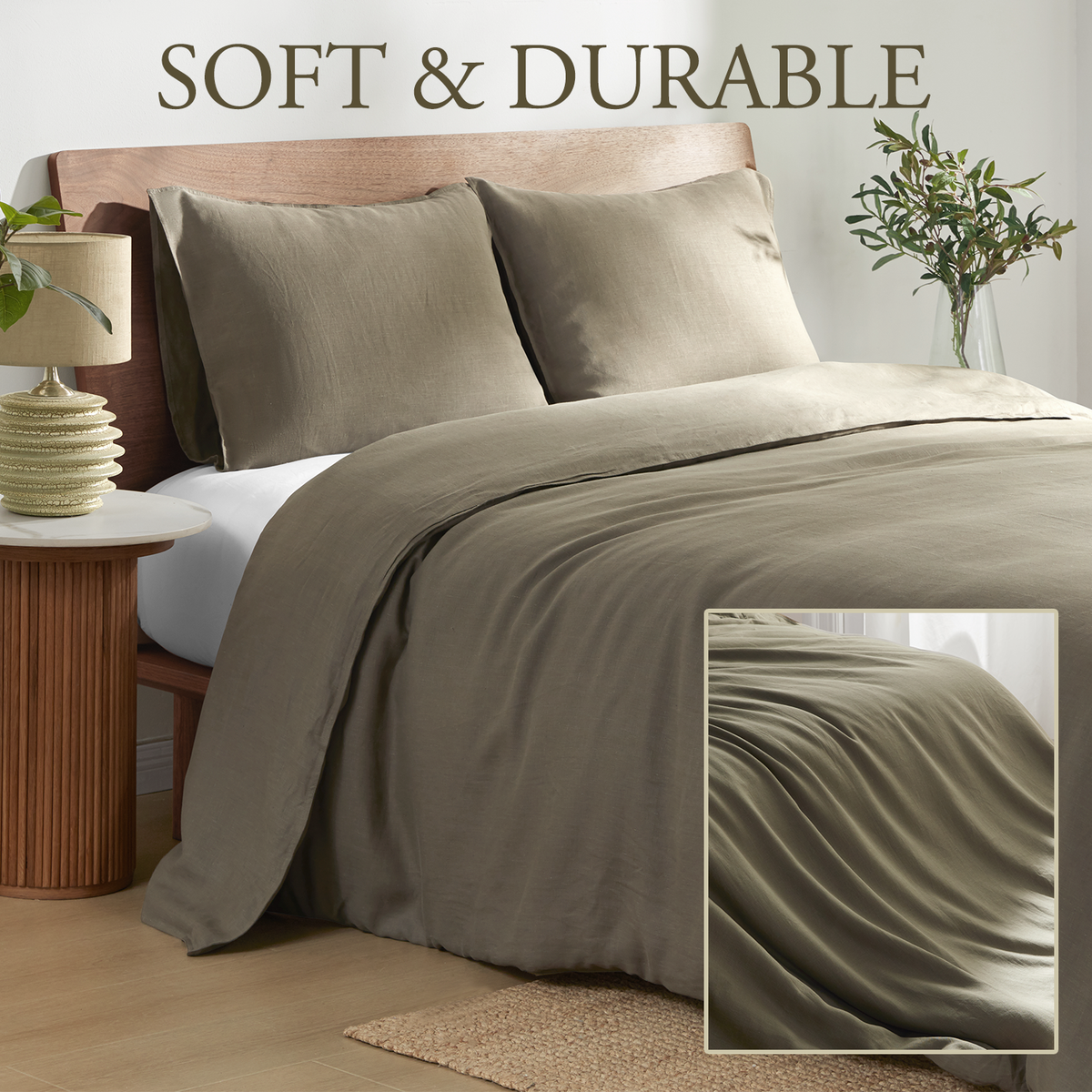 100% Linen Duvet Cover Set