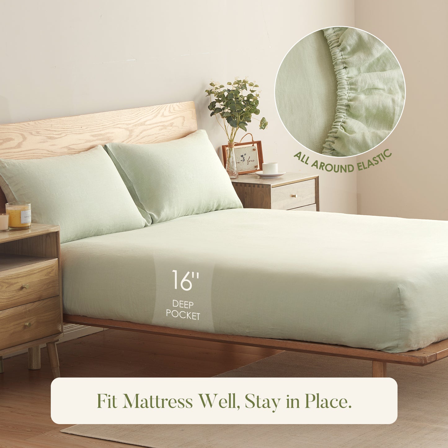 100% Linen Sheet Set