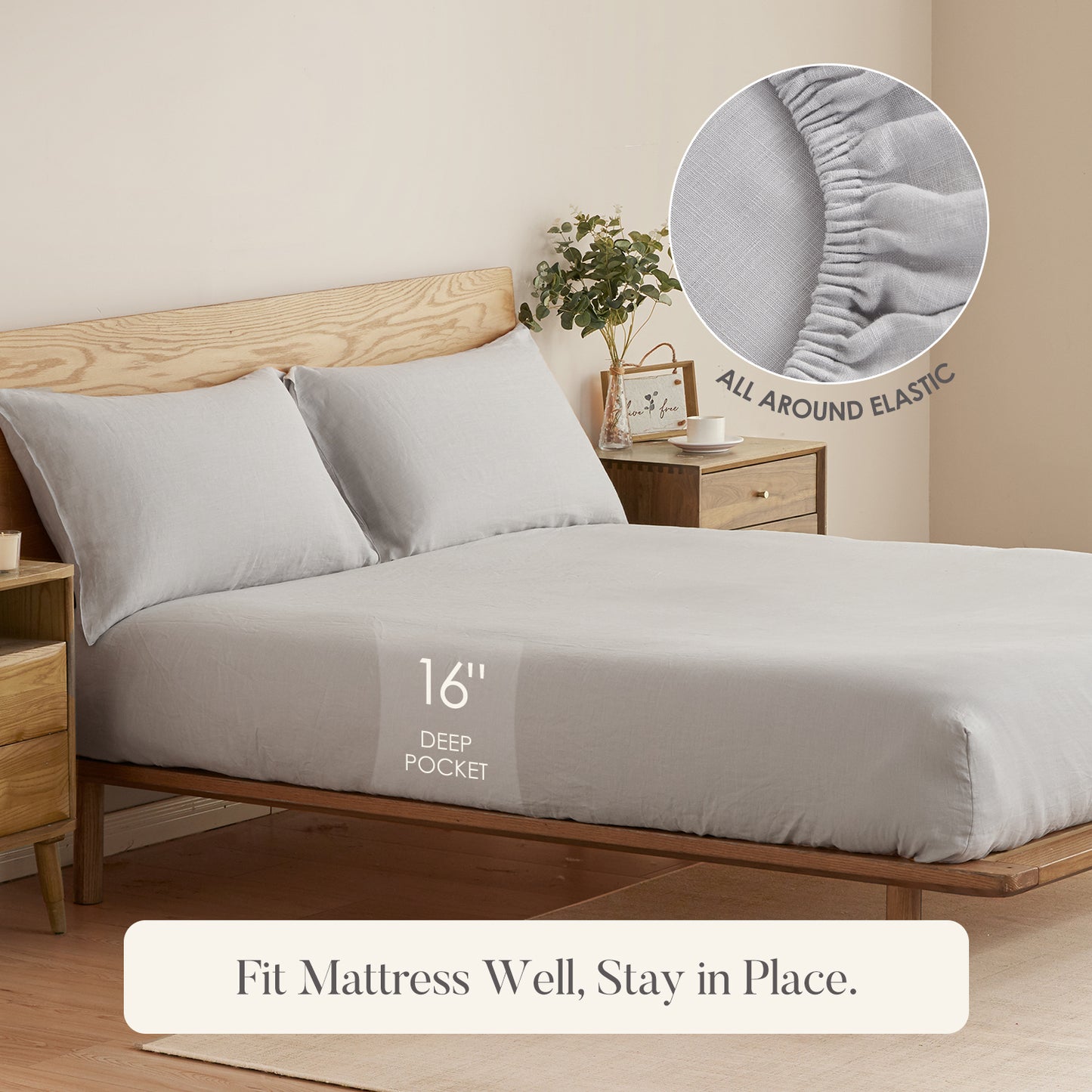 100% Linen Sheet Set