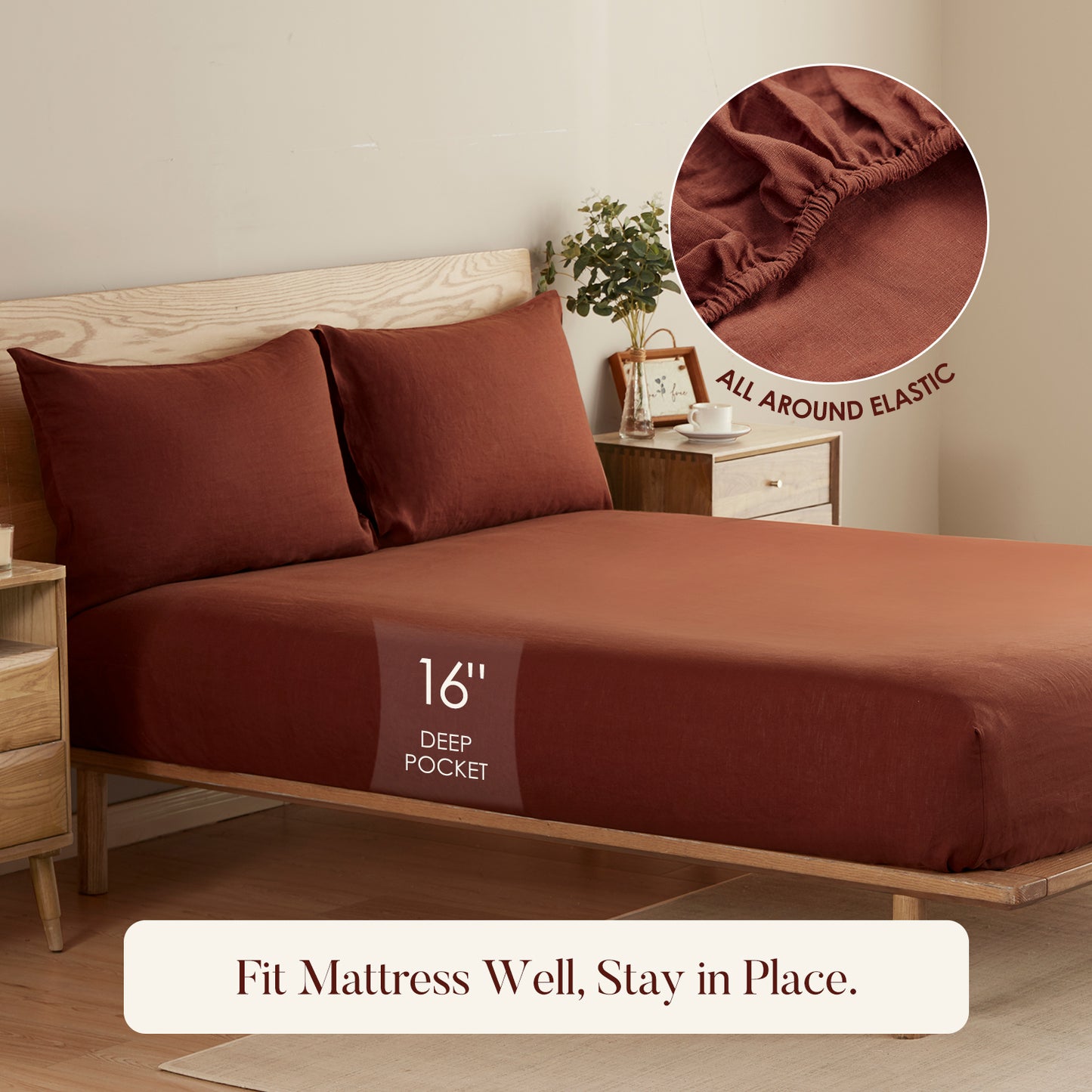 100% Linen Sheet Set