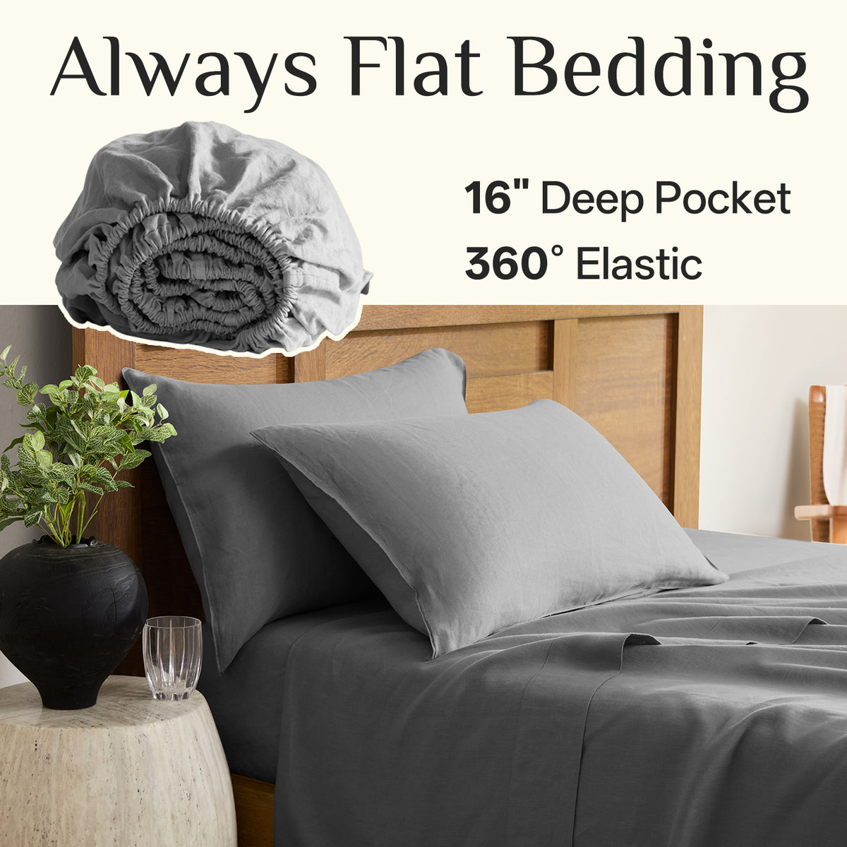 100% Linen Sheet Set