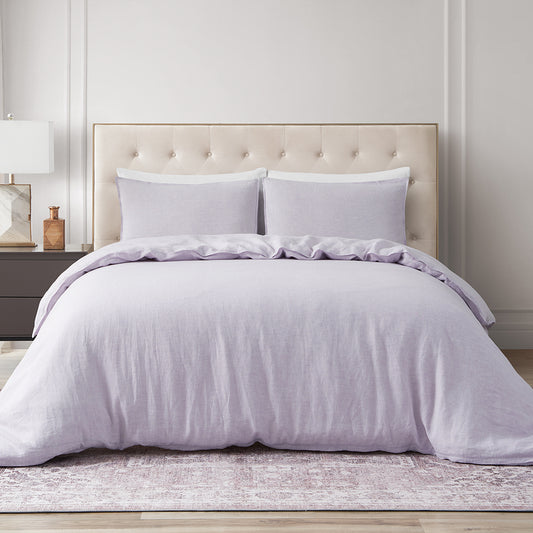 100% Yarn-dyed Linen Duvet Cover Set