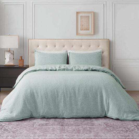 100% Yarn-dyed Linen Duvet Cover Set