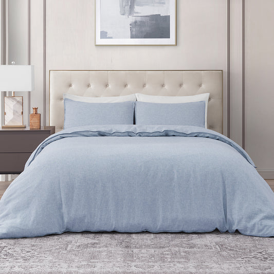 100% Yarn-dyed Linen Duvet Cover Set