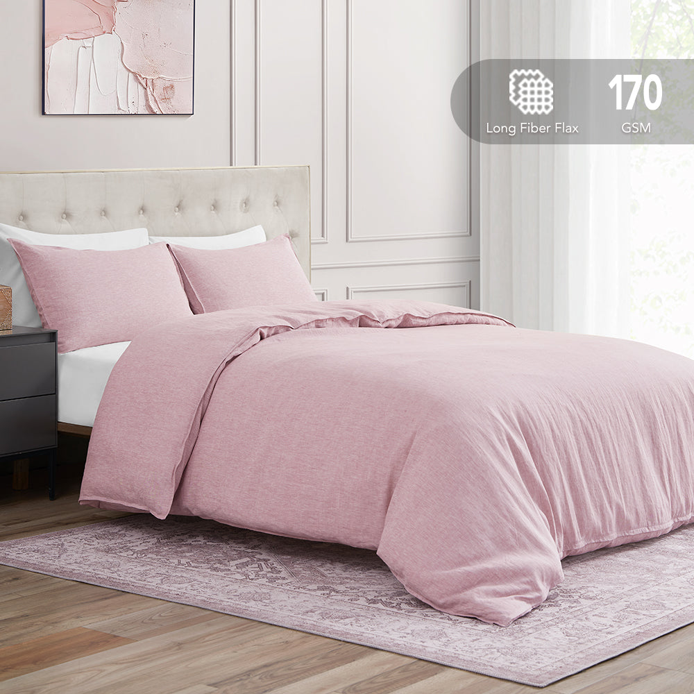 100% Yarn-dyed Linen Duvet Cover Set