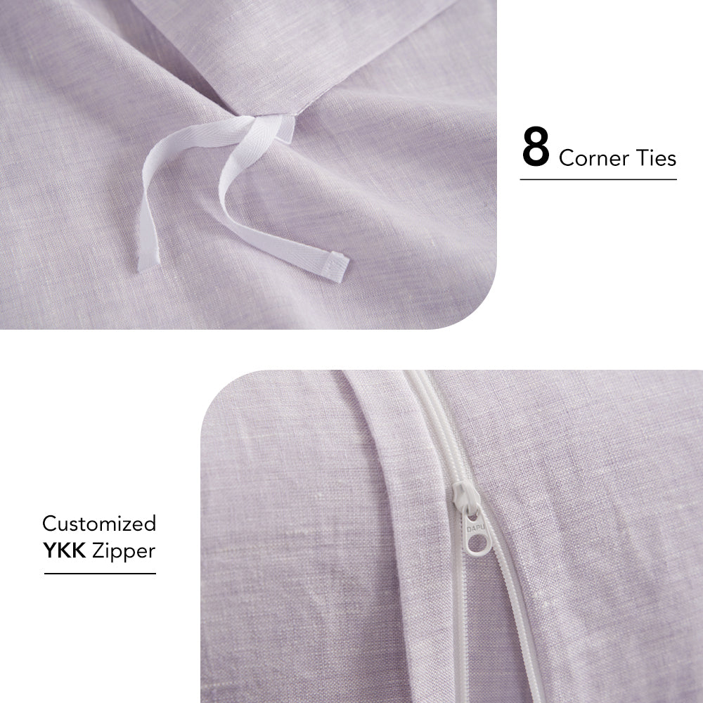 100% Yarn-dyed Linen Duvet Cover Set
