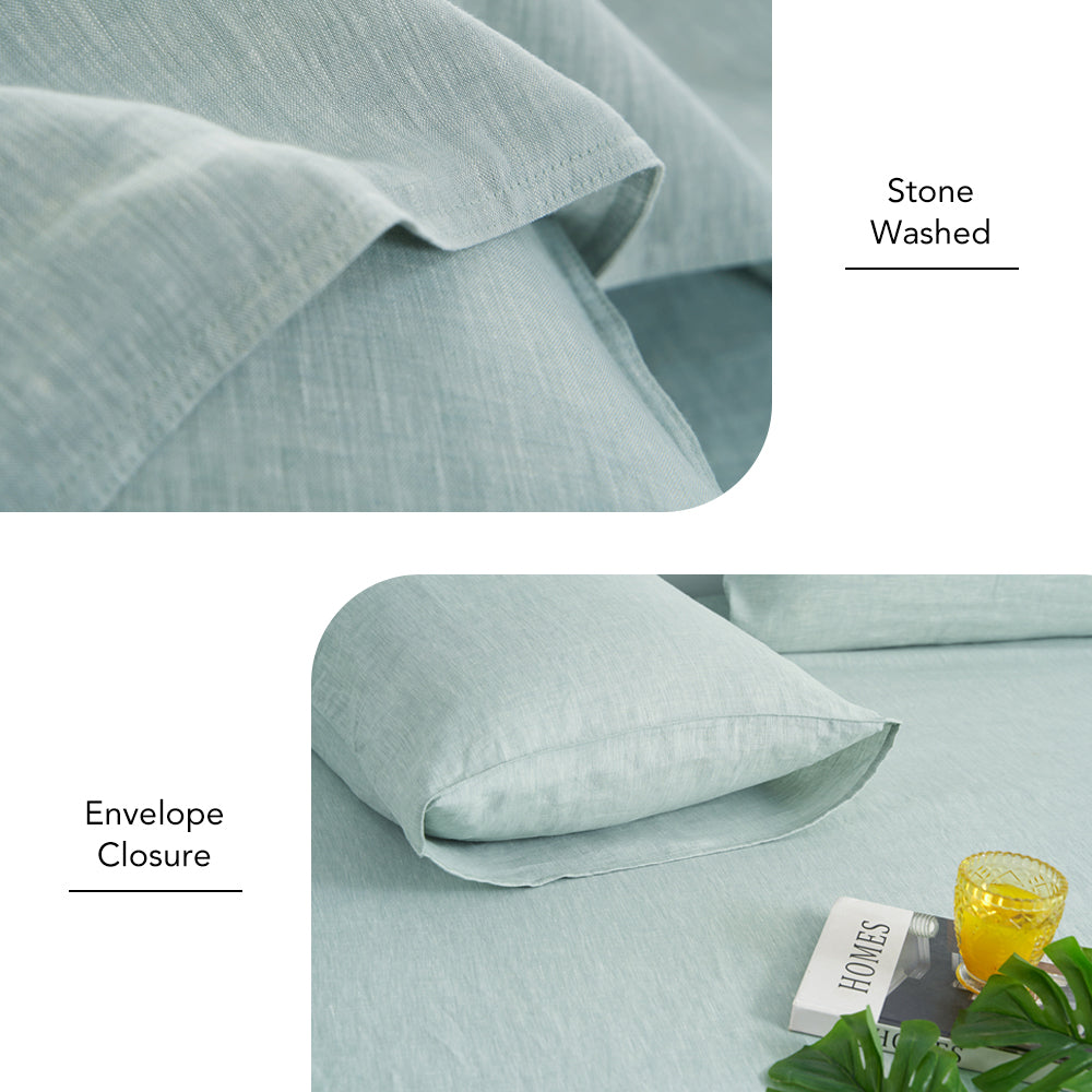 100% Yarn-dyed Linen Duvet Cover Set