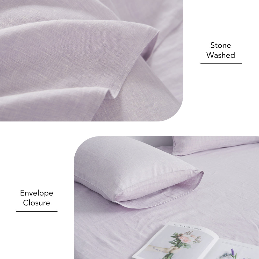 100% Yarn-dyed Linen Duvet Cover Set