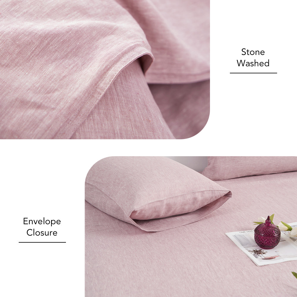 100% Yarn-dyed Linen Duvet Cover Set